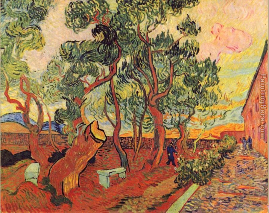 Vincent van Gogh Madhouse garden of St-Remy